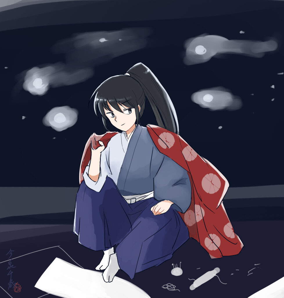 着物男子イラスト 武士になりきれなかった男 龍今記